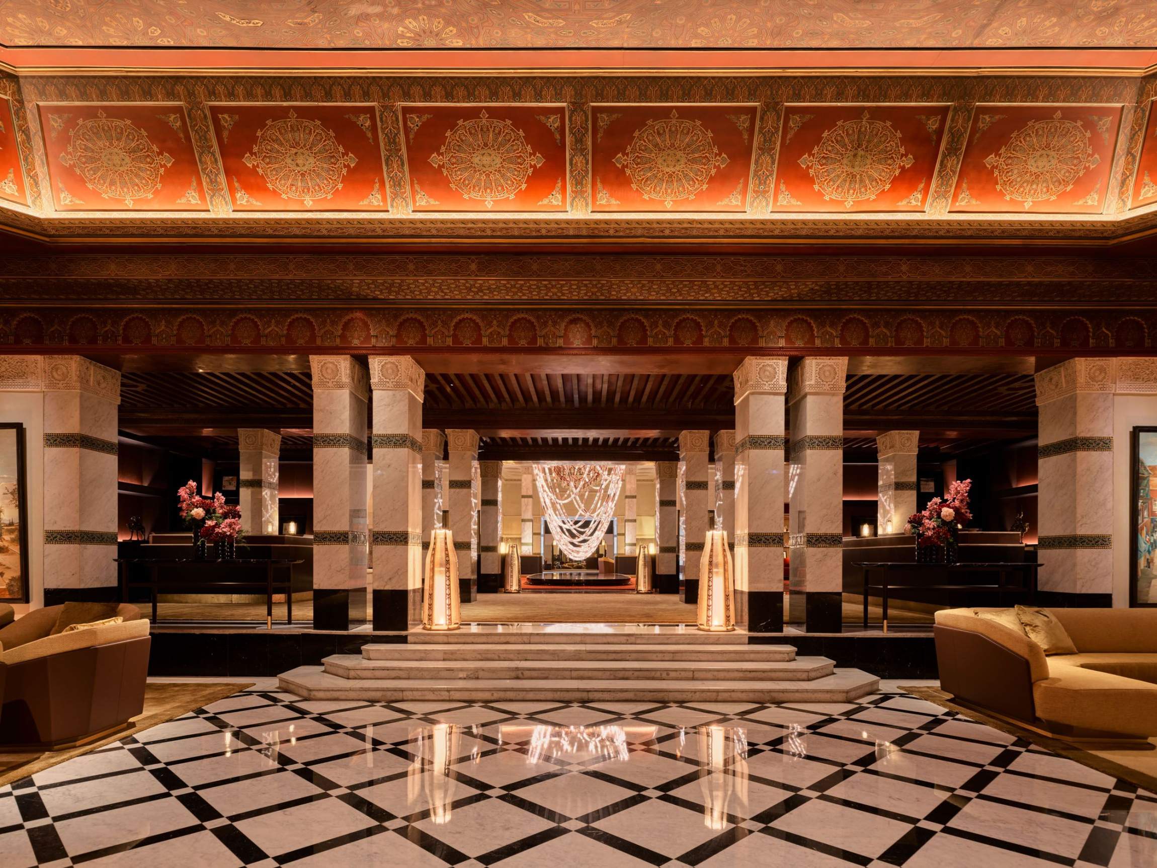 The palace lobby